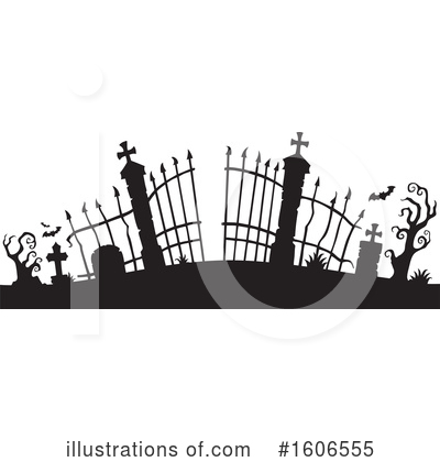 Royalty-Free (RF) Cemetery Clipart Illustration by visekart - Stock Sample #1606555