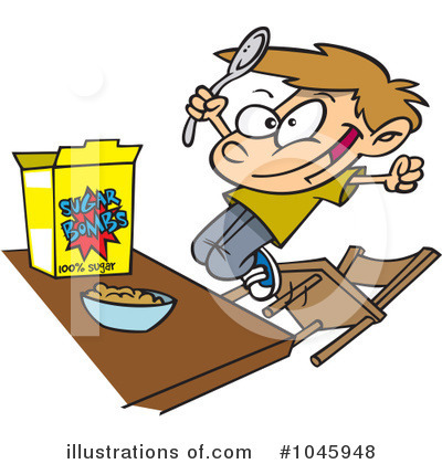 Royalty-Free (RF) Cereal Clipart Illustration by toonaday - Stock Sample #1045948