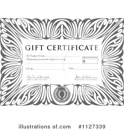 Gift Certificate Clipart #1127339 by BestVector