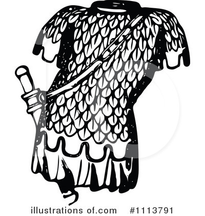 Royalty-Free (RF) Chainmail Clipart Illustration by Prawny Vintage - Stock Sample #1113791