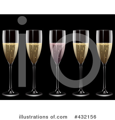 Royalty-Free (RF) Champagne Clipart Illustration by elaineitalia - Stock Sample #432156