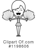 Cheerleader Clipart #1198606 by Cory Thoman