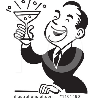 Royalty-Free (RF) Cheers Clipart Illustration by BestVector - Stock Sample #1101490