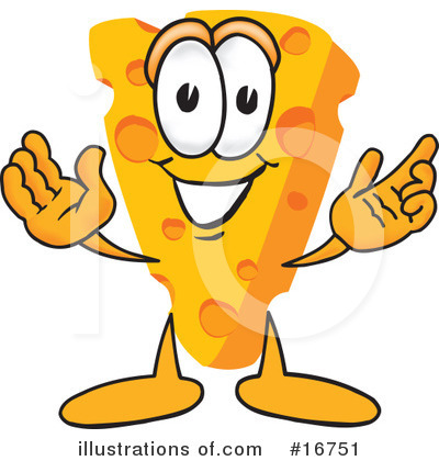 Royalty-Free (RF) Cheese Character Clipart Illustration by Mascot Junction - Stock Sample #16751