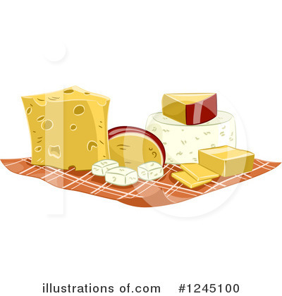 Royalty-Free (RF) Cheese Clipart Illustration by BNP Design Studio - Stock Sample #1245100