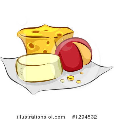 Royalty-Free (RF) Cheese Clipart Illustration by BNP Design Studio - Stock Sample #1294532