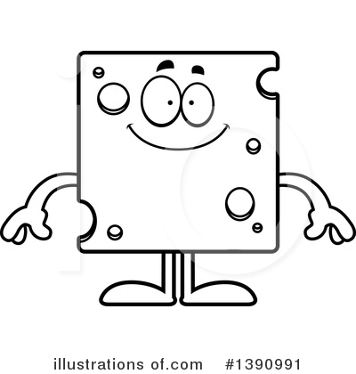 Cheese Character Clipart #1390991 by Cory Thoman