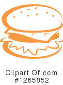 Cheeseburger Clipart #1265852 by Vector Tradition SM