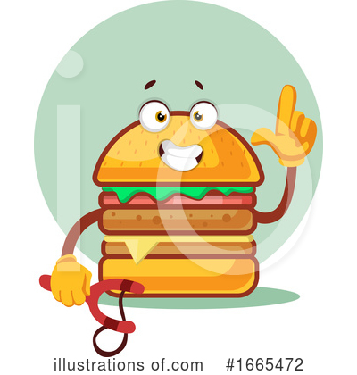 Royalty-Free (RF) Cheeseburger Clipart Illustration by Morphart Creations - Stock Sample #1665472