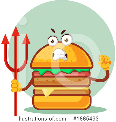 Royalty-Free (RF) Cheeseburger Clipart Illustration by Morphart Creations - Stock Sample #1665493