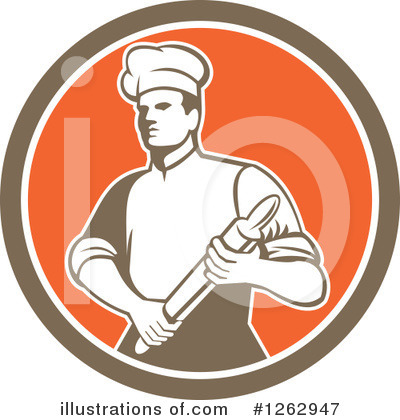 Royalty-Free (RF) Chef Clipart Illustration by patrimonio - Stock Sample #1262947