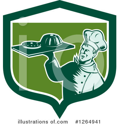 Royalty-Free (RF) Chef Clipart Illustration by patrimonio - Stock Sample #1264941