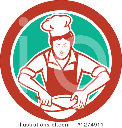 Royalty-Free (RF) Chef Clipart Illustration by patrimonio - Stock Sample #1274911