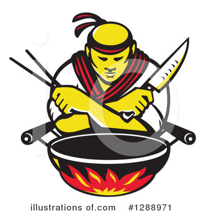 Royalty-Free (RF) Chef Clipart Illustration by patrimonio - Stock Sample #1288971