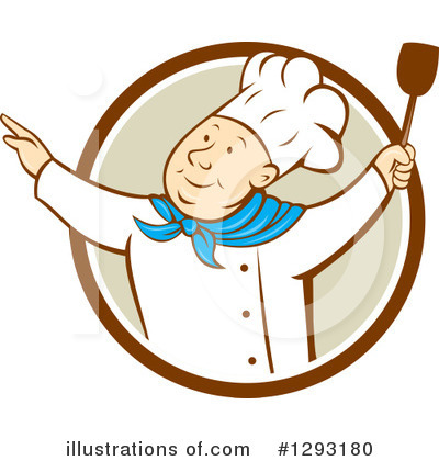 Royalty-Free (RF) Chef Clipart Illustration by patrimonio - Stock Sample #1293180