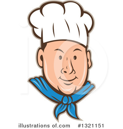 Royalty-Free (RF) Chef Clipart Illustration by patrimonio - Stock Sample #1321151