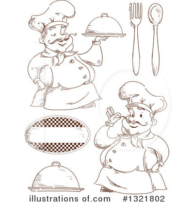 Royalty-Free (RF) Chef Clipart Illustration by BNP Design Studio - Stock Sample #1321802