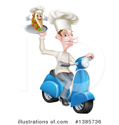 Scooter Clipart #1385736 by AtStockIllustration