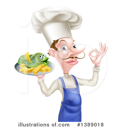 Royalty-Free (RF) Chef Clipart Illustration by AtStockIllustration - Stock Sample #1389018