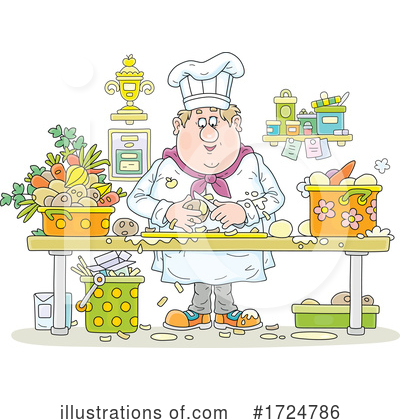 Royalty-Free (RF) Chef Clipart Illustration by Alex Bannykh - Stock Sample #1724786