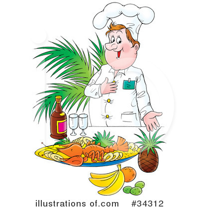 Royalty-Free (RF) Chef Clipart Illustration by Alex Bannykh - Stock Sample #34312