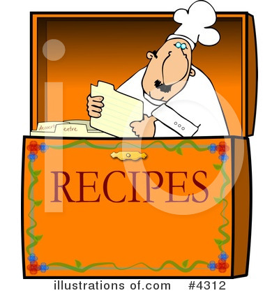 Royalty-Free (RF) Chef Clipart Illustration by djart - Stock Sample #4312