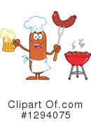 Chef Sausage Clipart #1294075 by Hit Toon