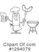Chef Sausage Clipart #1294079 by Hit Toon