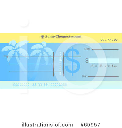 Royalty-Free (RF) Cheque Clipart Illustration by Prawny - Stock Sample #65957