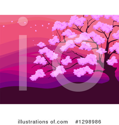Royalty-Free (RF) Cherry Blossoms Clipart Illustration by BNP Design Studio - Stock Sample #1298986