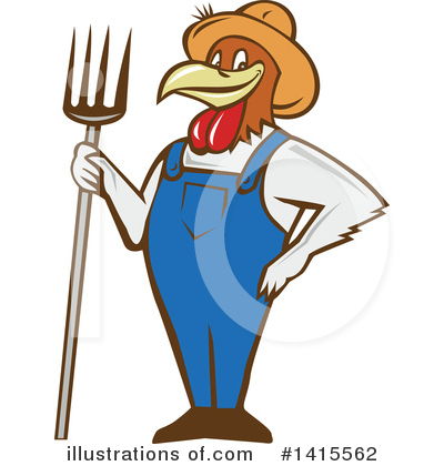 Rooster Clipart #1415562 by patrimonio