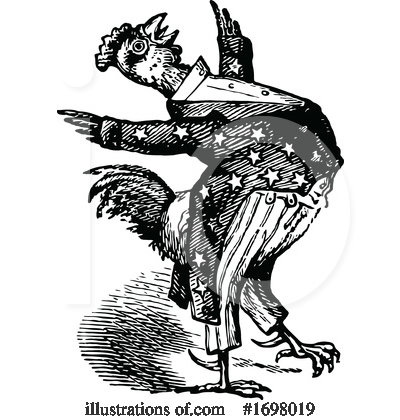 Royalty-Free (RF) Chicken Clipart Illustration by Prawny Vintage - Stock Sample #1698019