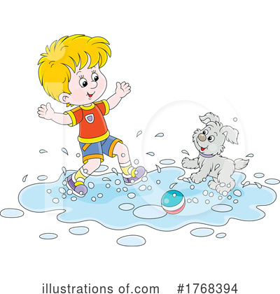 Cartoon of a Dog Falling on His Behind While Ice Skating - Royalty Free  Vector Clipart by Alex Bannykh #1172151