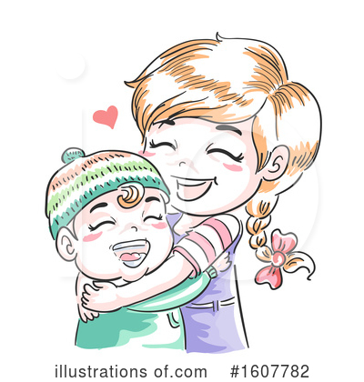 Hugging Clipart #1607782 by BNP Design Studio