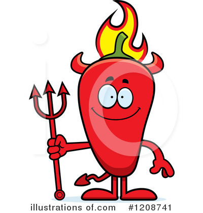 Royalty-Free (RF) Chili Pepper Clipart Illustration by Cory Thoman - Stock Sample #1208741