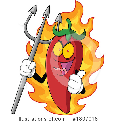 Royalty-Free (RF) Chili Pepper Clipart Illustration by Hit Toon - Stock Sample #1807018