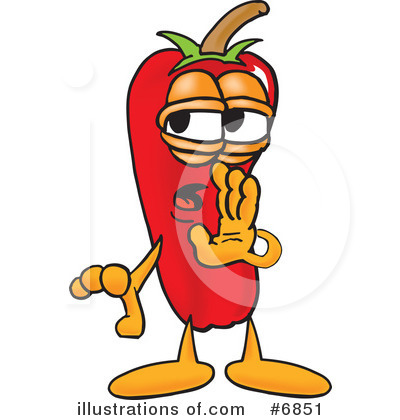 Royalty-Free (RF) Chili Pepper Clipart Illustration by Mascot Junction - Stock Sample #6851