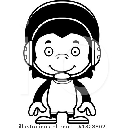 Royalty-Free (RF) Chimpanzee Clipart Illustration by Cory Thoman - Stock Sample #1323802