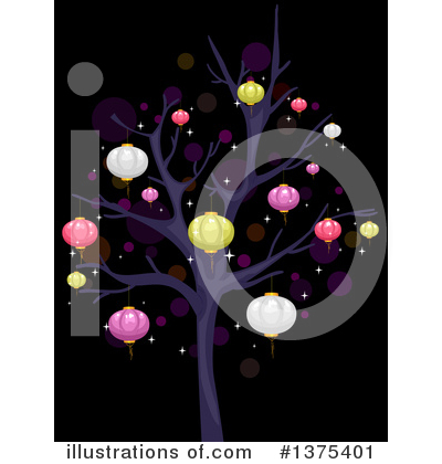 Chinese Lantern Clipart #1375401 by BNP Design Studio