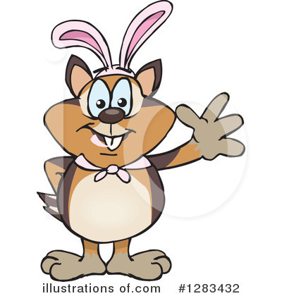 Chipmunk Clipart #1283432 by Dennis Holmes Designs