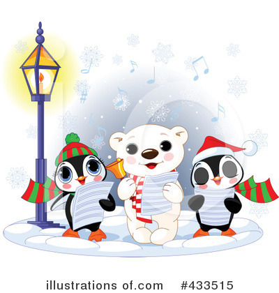 Christmas Caroling Clipart #433515 by Pushkin