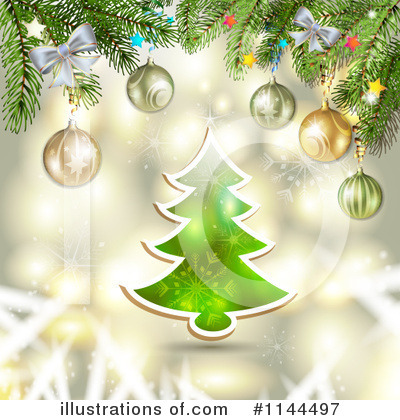 Christmas Tree Clipart #1144497 by merlinul