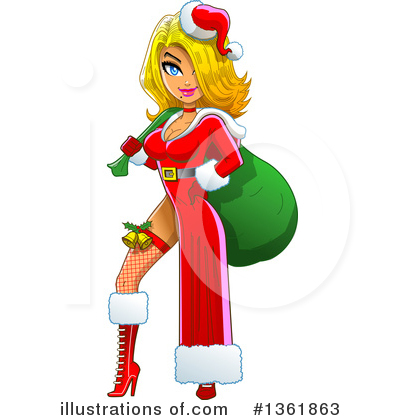 Christmas Pinup Clipart #1361863 by Clip Art Mascots