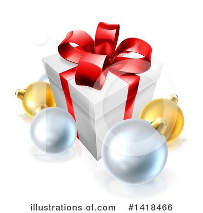 Christmas Baubles Clipart #1418466 by AtStockIllustration