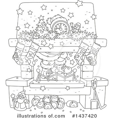 Royalty-Free (RF) Christmas Clipart Illustration by Alex Bannykh - Stock Sample #1437420