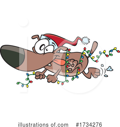 Christmas Lights Clipart #1734276 by toonaday