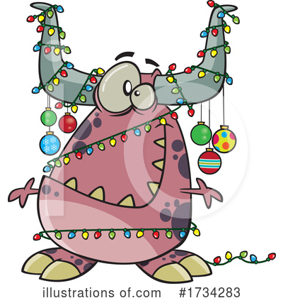 Christmas Lights Clipart #1734283 by toonaday