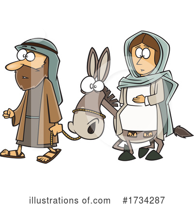 Mule Clipart #1734287 by toonaday