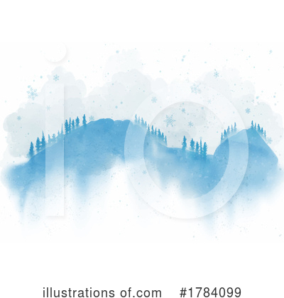 Winter Background Clipart #1784099 by KJ Pargeter