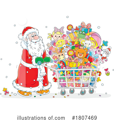 Christmas Shopping Clipart #1807469 by Alex Bannykh